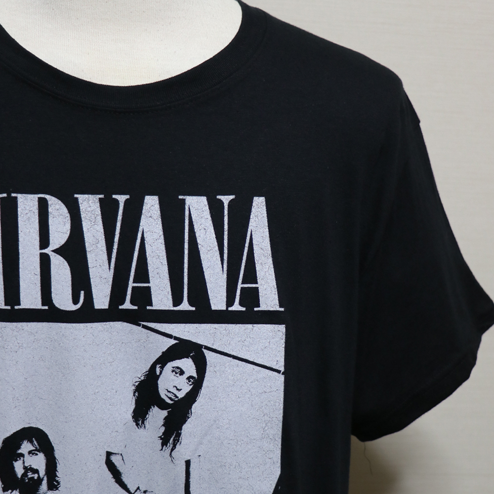 アメリカ購入 新品 NIRVANA ニルヴァーナ Bathroomフォトプリント Tシャツ 黒 XL_画像3