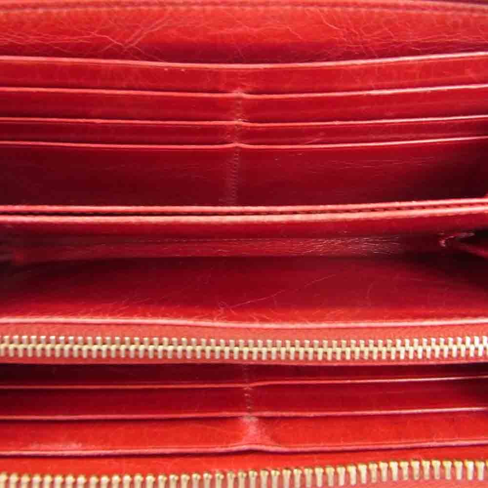 MIUMIU MiuMiu 5ML506 MATELASSEma tera se quilting leather round fastener long wallet [ used ] [ prompt decision ]