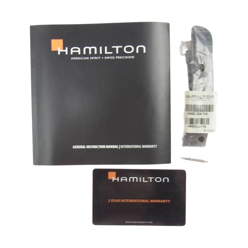 HAMILTON ハミルトン H405150 レイルロード レザーベルト 自動巻き