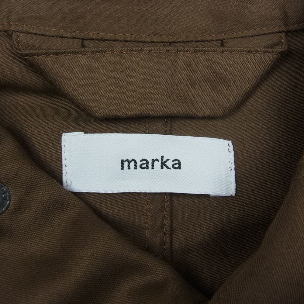 marka マーカ FIELD JACKET SHORT オーガニック コットン フィールド ショート ジャケット ブラウン系 1【美品】【中古】_画像4