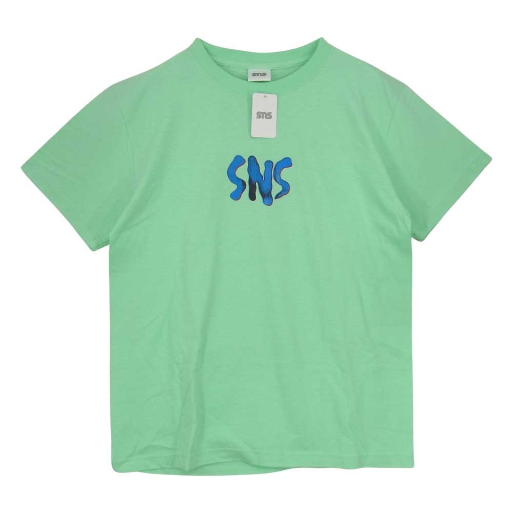 エスエヌエス SNS JAMS CD5 T-SHIRT ロゴ プリント Tシャツ グリーン系 S【中古】 【即決】_画像1