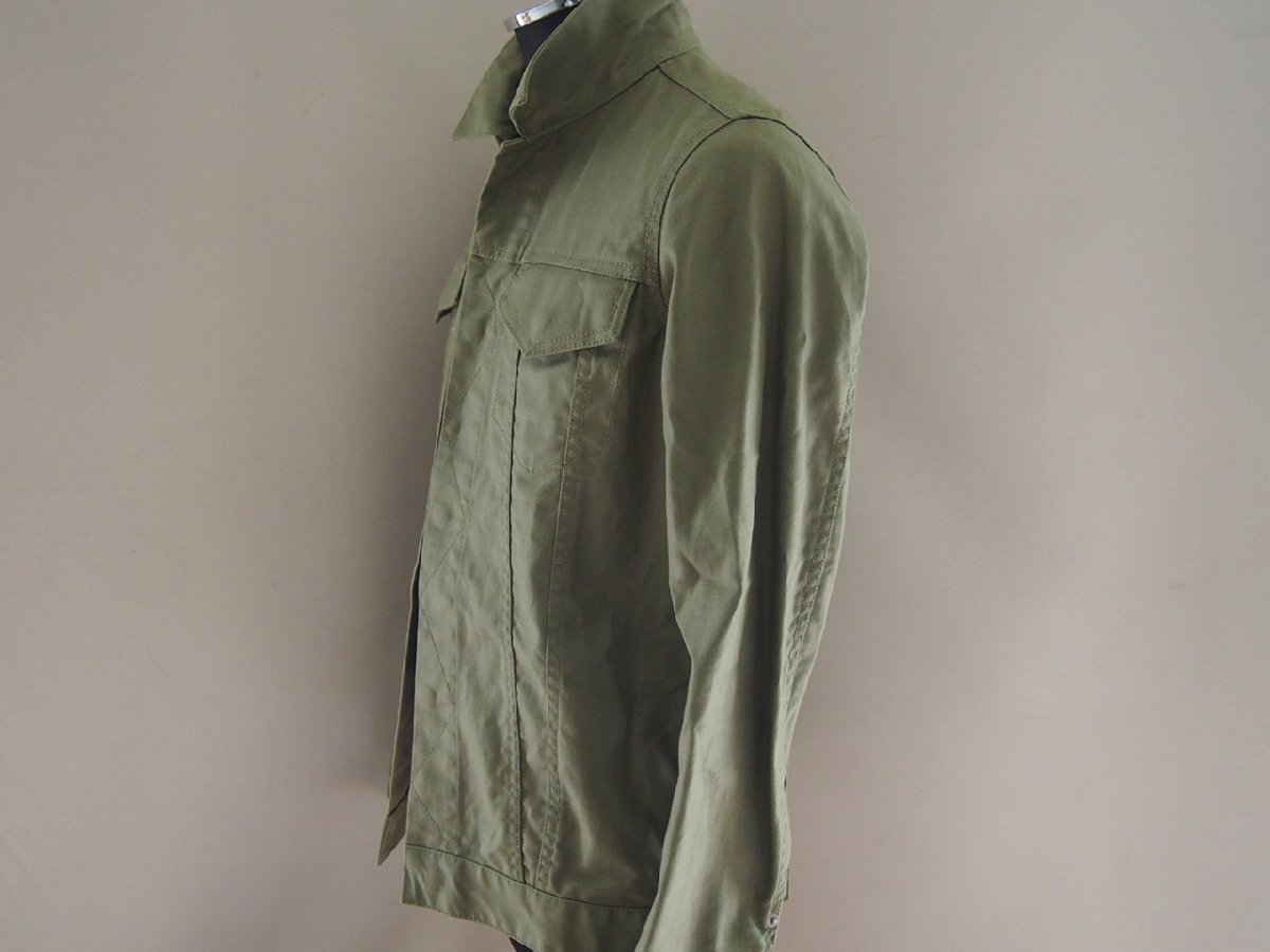 Pledge* Pledge * long sleeve military blouson *CPO military jacket * shirt jacket * fly front * snap-button * size 48