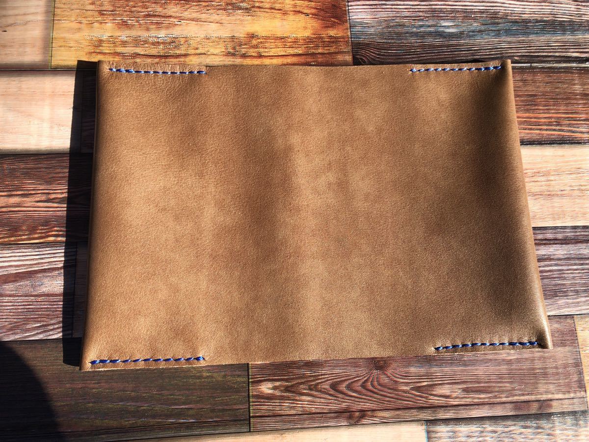  book cover library book@ size A6 correspondence ... beautiful Anne teak brown leather original leather hand made 9