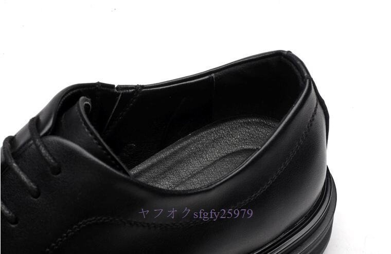 R463新品メンズシークレットシューズ ビジネスシューズ 靴 上品質 紳士靴 5cmUP 背が高くなる 走れる 歩きやすい24～27cm_画像6