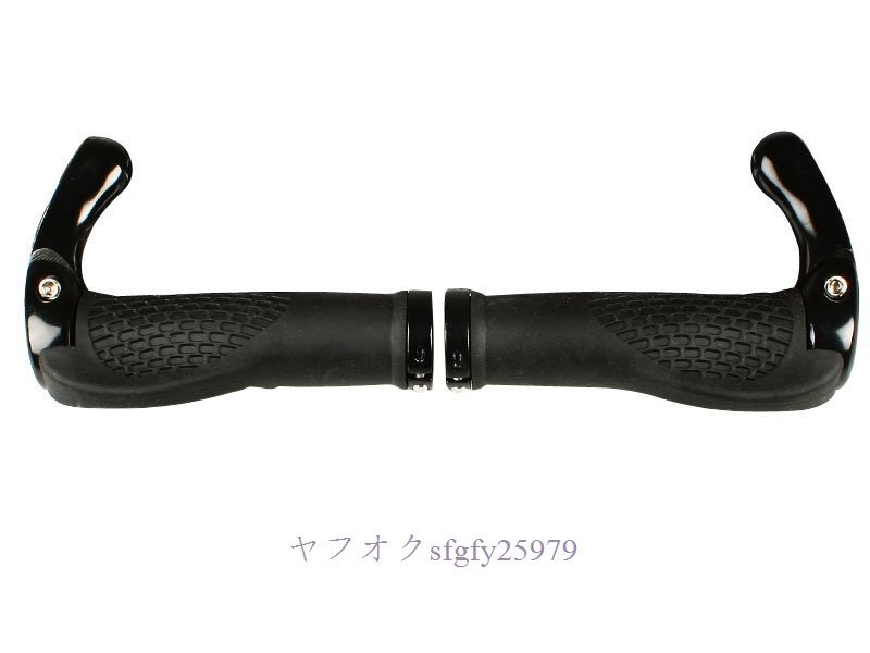 P942☆新品自転車エルゴグリップバーエンド一体型/ブラック_画像3