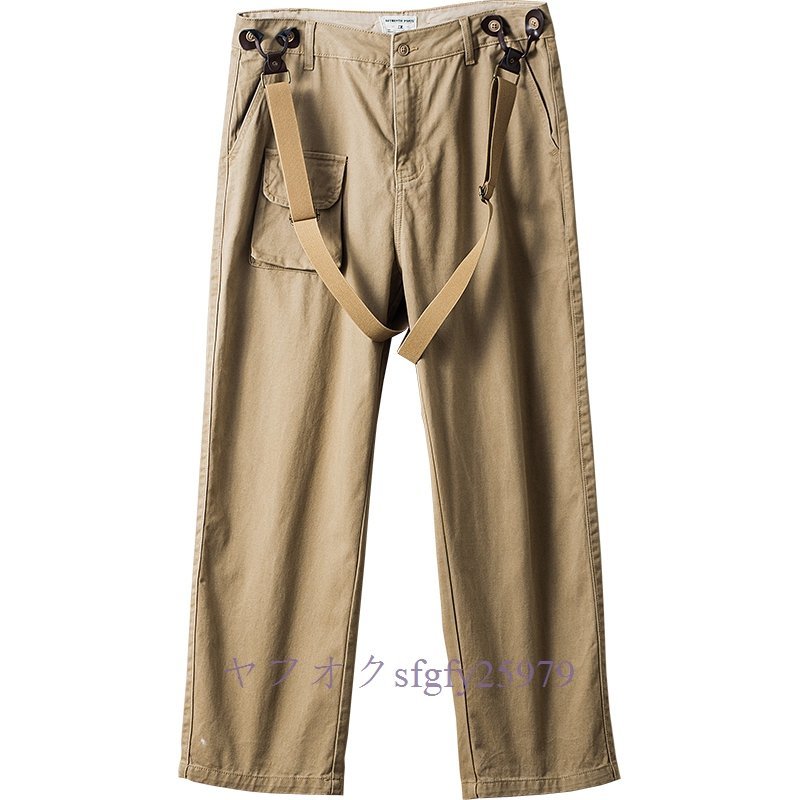 P936 new goods men's military Vintage reissue style cotton suspenders over pants chinoM~3XL suspenders attaching 