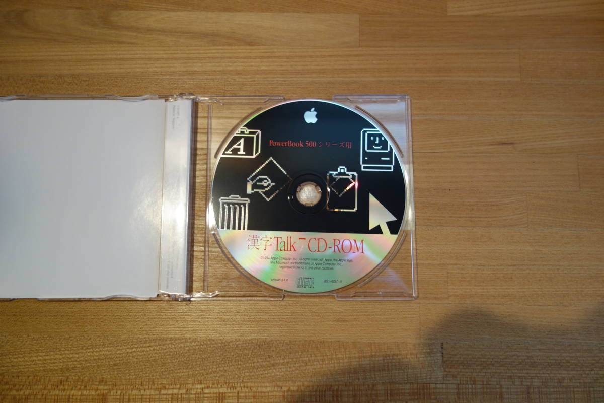Apple PowerBook520 付属ソフト 漢字Talk7 CD + フロッピーディスクの画像6