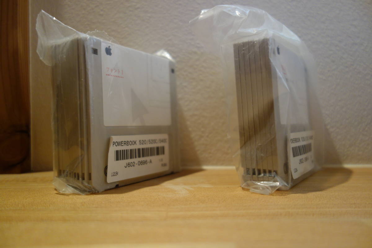 Apple PowerBook520 付属ソフト 漢字Talk7 CD + フロッピーディスクの画像2