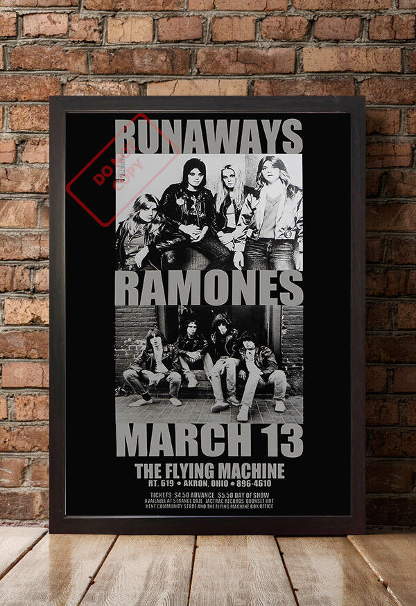 ポスター★ランナウェイズ＆ラモーンズ 1978年 コンサート★Ramones/The Runaways/ジョーン・ジェットの画像7