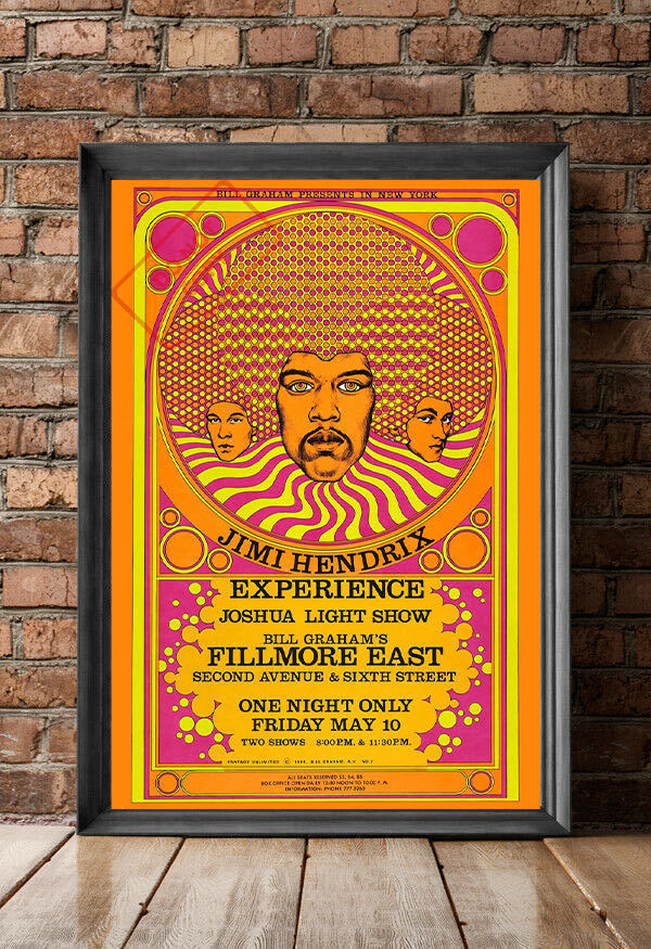 *jimi* hand liks1968 Phil moa * East poster *Jimi Hendrix/ rhinoceros ketelik/ David * bird 