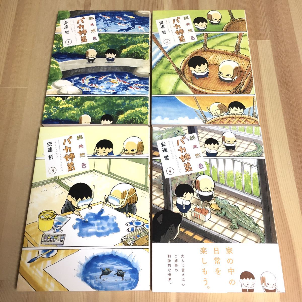 初版】総天然色バカ姉弟 全巻セット 安達哲著-
