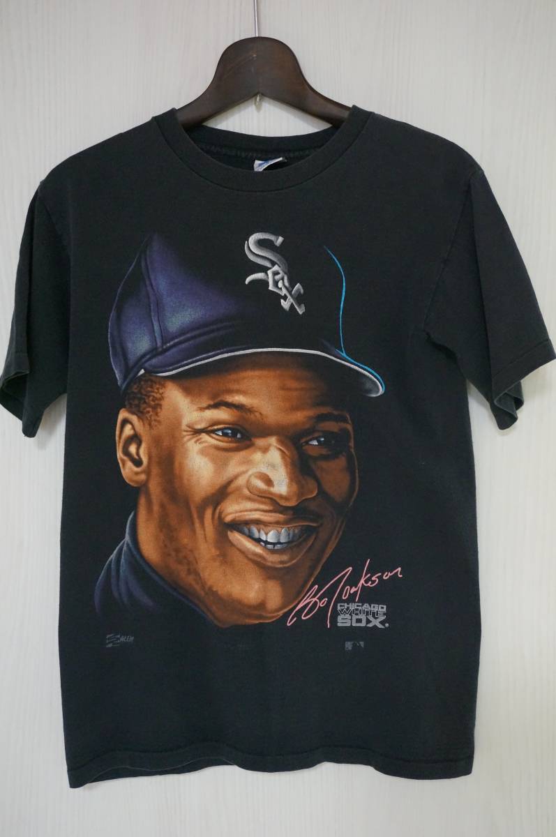 【古着】セーラム 90s USA製 MLB ボー ジャクソン Tシャツ サイズS ナイキ シカゴ ホワイトソックス 二刀流 ビンテージ アメリカ製 レア