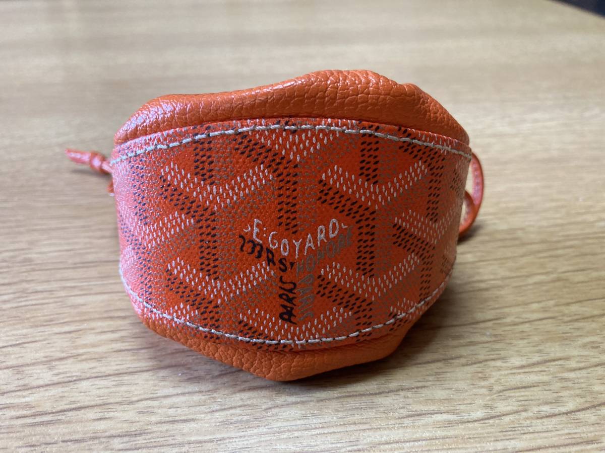 GOYARD(ゴヤール) ブルスポーチ オレンジ コインケース 巾着_画像5