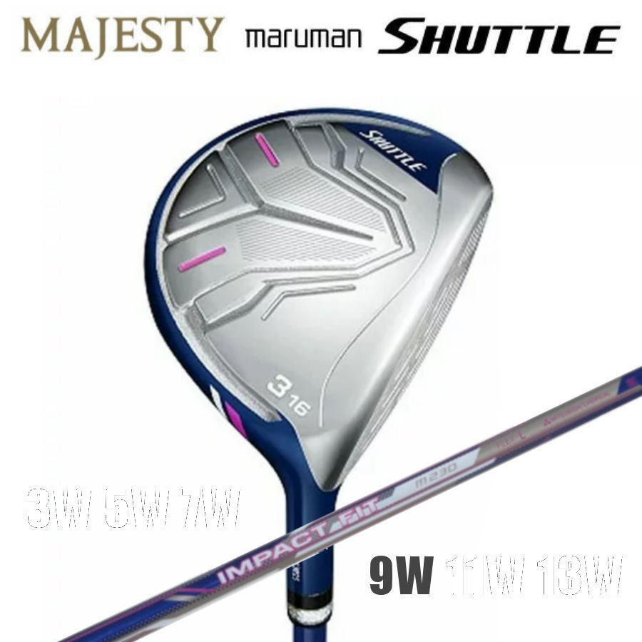 ★☆マジェスティ 女性用 2022　“ maruman SHUTTLE ”　9W × IMPACT FIT m230 (L)　新品☆★