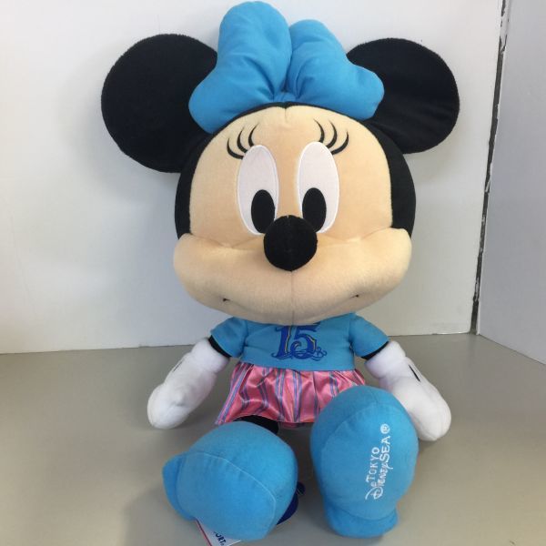 【中古 送料込】まとめ売り ぬいぐるみ 3種 ディズニーシー15周年 ミニーマウス 高さ50㎝/スティッチ 高さ30㎝/ミスバニー 28㎝◆B0475_画像2