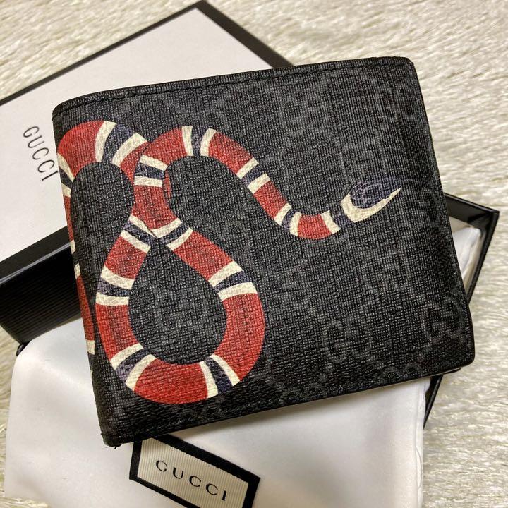 GUCCI ブラック スネーク ポロシャツ 蛇 ヘビ 刺繍 ブラック-