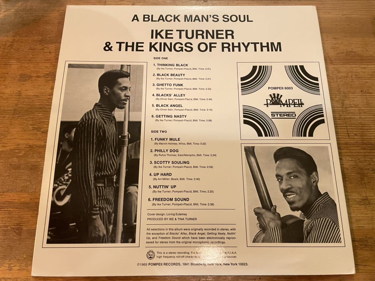 IKE TURNER & THE KINGS OF RHYTHM A BLACK MAN'S SOUL LP US PRESS!! JURASSIC 5 ネタ 「GETTING NASTY」 収録！_画像2