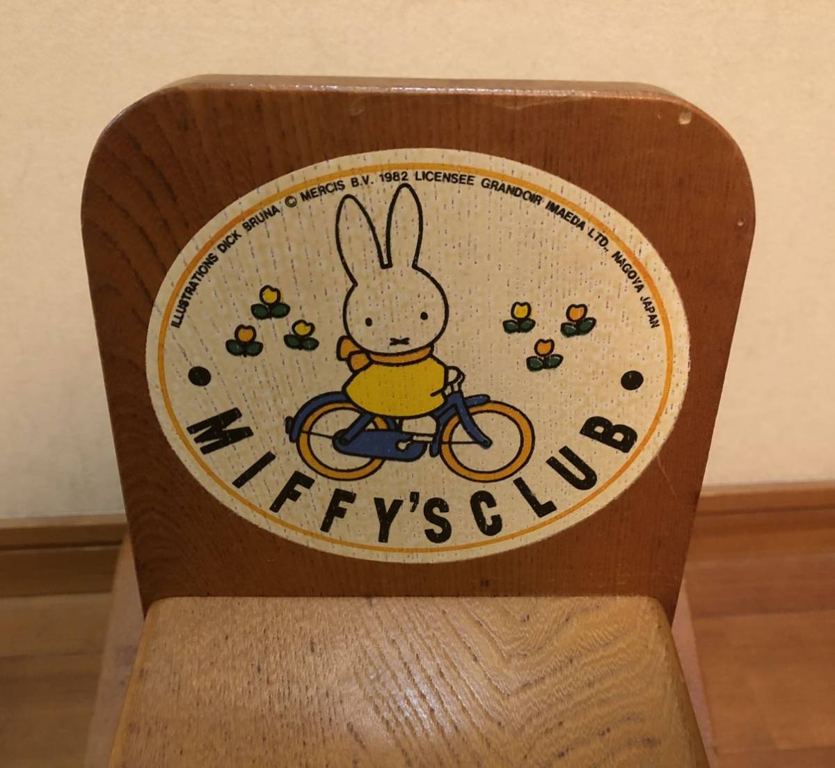 木馬◇ミッフィー□ヴィンテージ玩具 アンティーク□木製 インテリア