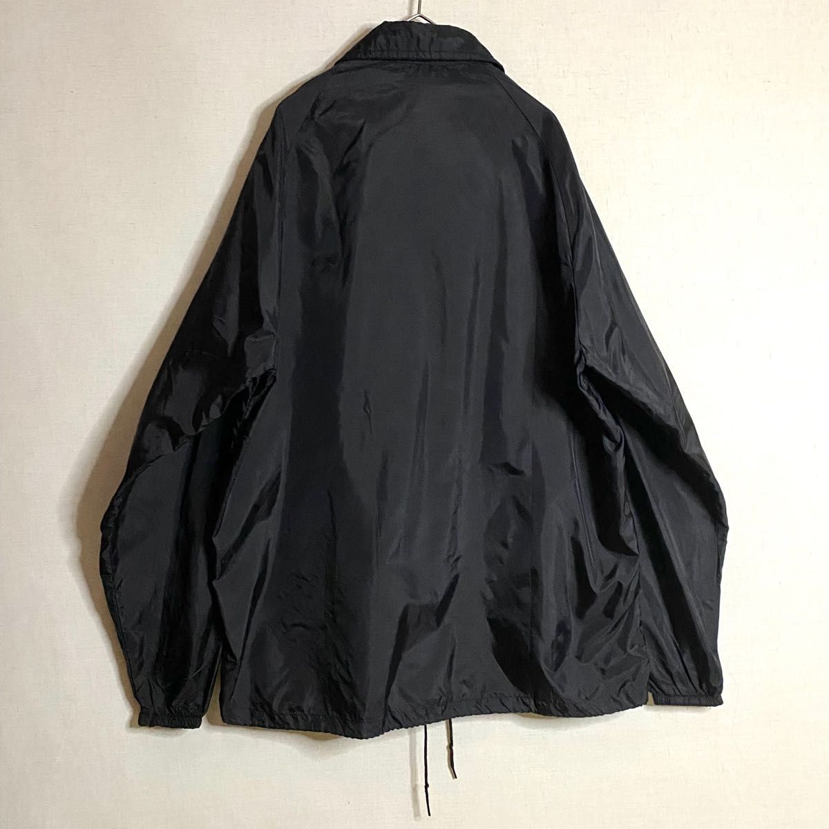 Champion】60年代 黒ランタグ プリントコーチジャケット 黒 希少 Champion】60年代 黒ランタグ プリントコーチジャケット 黒 希少