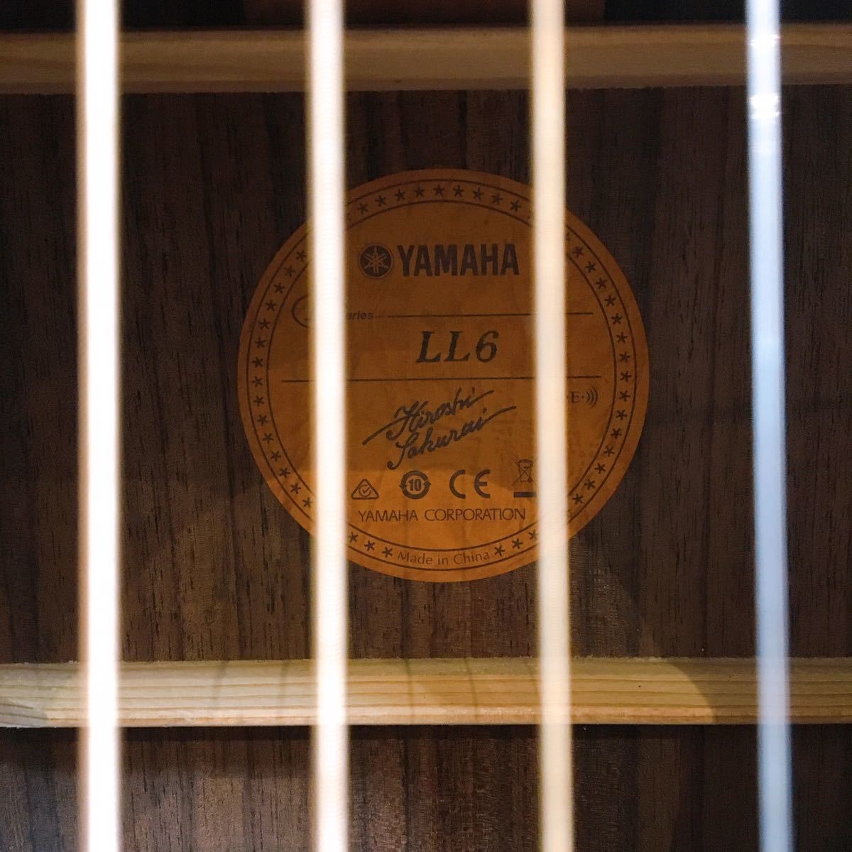 68 YAMAHA ヤマハ アコースティックギター LL6 ブラウン系 ギター 楽器 ...