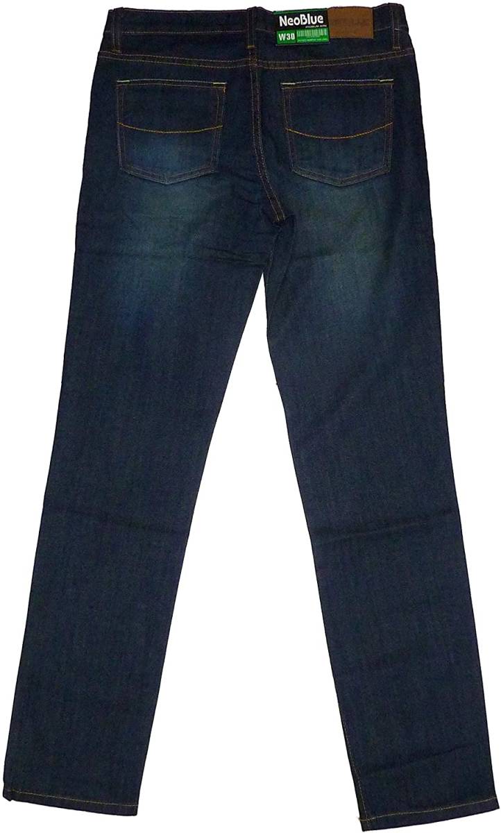 [並行輸入品] NEO BLUE jeans ネオブルー ワンウォッシュ プレミアム デニムパンツ (インディゴブルー) W32_画像2