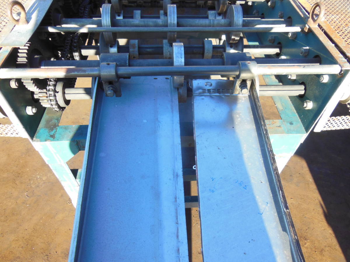 油谷 №2351 ロール成型機 瓦棒成型機 縦葺き 瓦棒葺き トタン金属屋根 ガルバリウム鋼板 100V 屋根板 成形機 カバー工法 かん合 中古_画像7