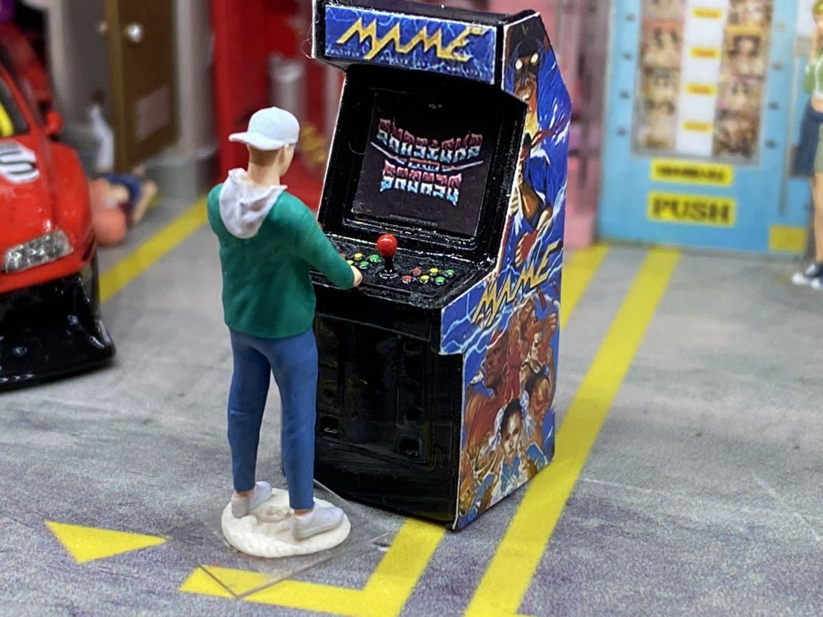1/64 scale arcade game machine grappling game geo llama figure Mini not yet sale in Japan Street Fighter Tomica Mattel 