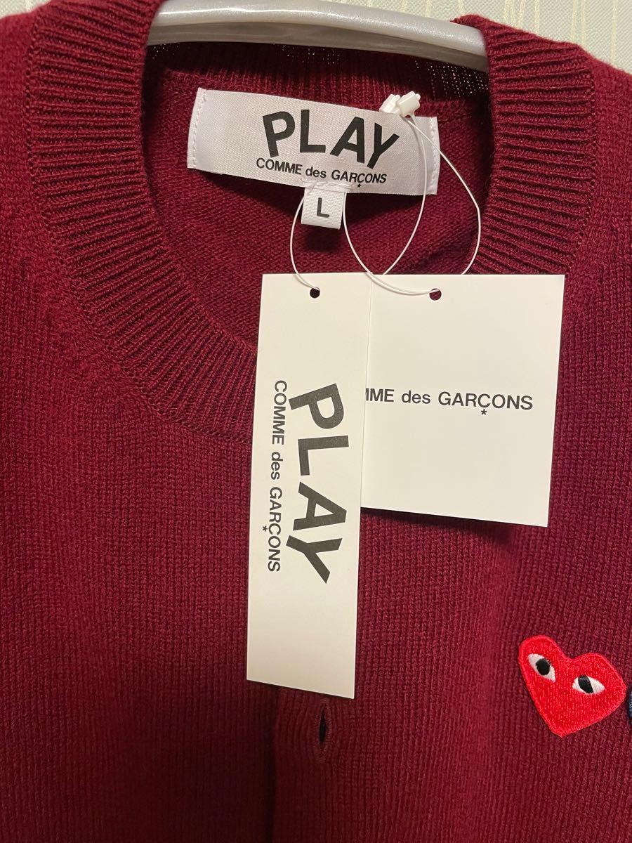 再入荷》COMME des GARCONS Play ハートロゴカーディガン