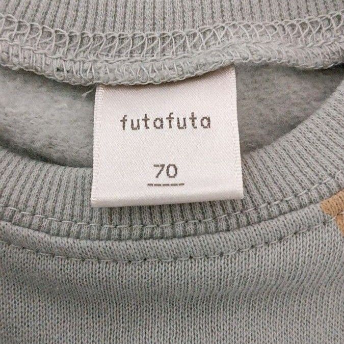 長袖ロンパース　バースデイ　未使用　70cm futafuta　フタフタ