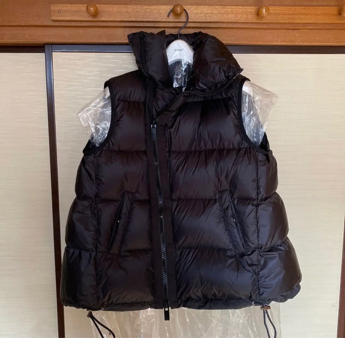 完売品　sacai サカイ Puffer Vest ダウンベスト　黒　サイズ1