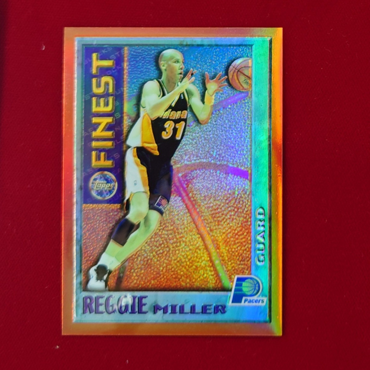 ◆Reggie Miller【Orange Bordered】Topps Finest Mystery Finst Orange Bordered card#m14　（検）レジ－・ミラー Pacers