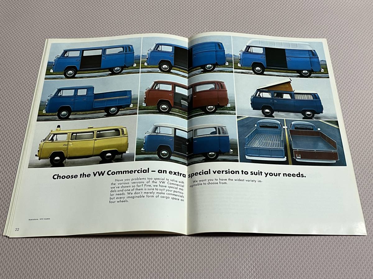 フォルクスワーゲン 商用車 英語版カタログ マイクロバス デリバリーバン ピックアップ ダブルキャブ VW Commercial 1975年_画像7