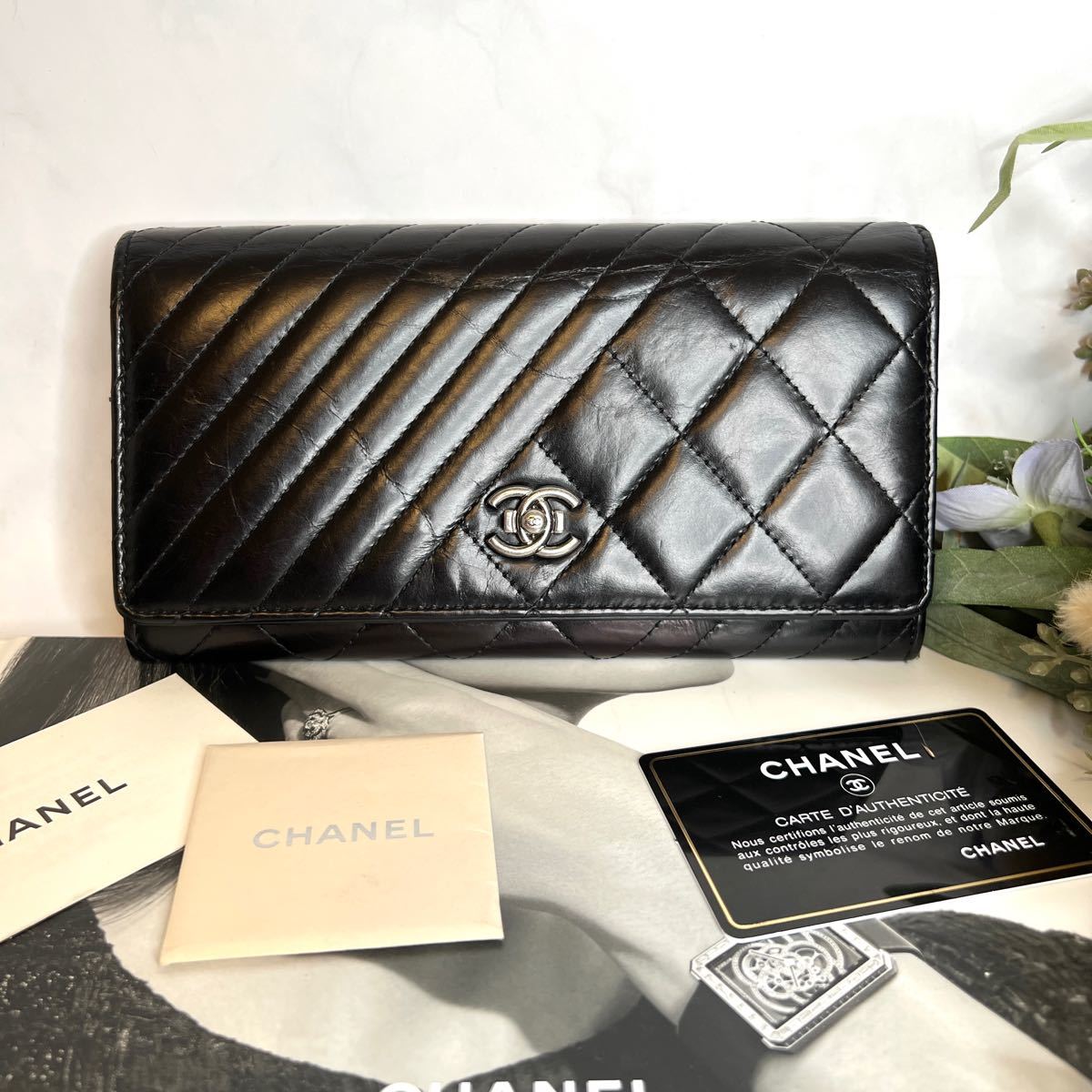 超激安新作】 CHANEL - 美品 CHANEL シャネル ボーイシャネル 長財布