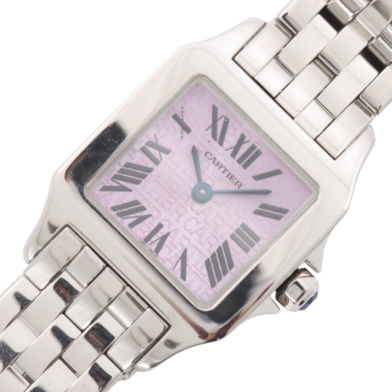 市場 在庫有 カルティエ Cartier サントスドゥモアゼル 2008年クリスマス限定モデル W2510002 腕時計 クオーツ レディース 中古 style-ur.com style-ur.com