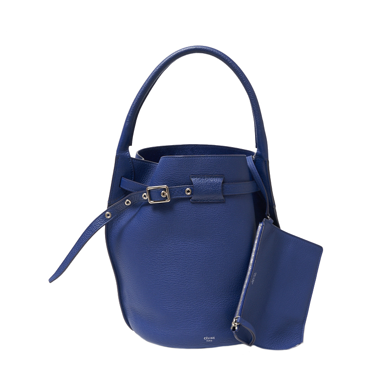 セリーヌ CELINE ビッグバッグバケット ブルー ハンドバッグ