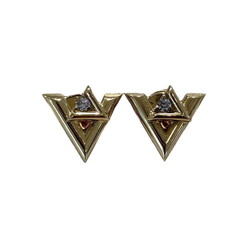 Louis Vuitton Louis Vuitton Pus Lv Voltwan Piercing 1p Diamond K18YG Ювелирные изделия Используются