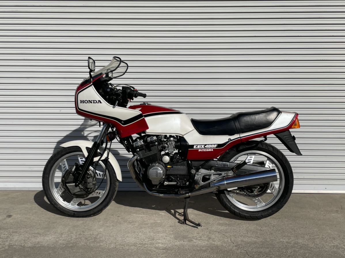 CBX400Fインテグラ NC07 1型 赤白 オリジナル 極上車両 旧車 絶版車 【CBX400F Z400FX XJ400 GS400 GSX400F GSX400 CBX550 CBR GT380_画像8