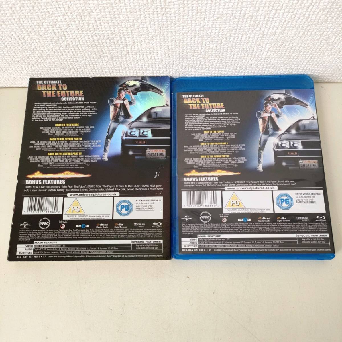 A01-4 洋画 Blu-ray BACK TO THE FUTURE TRILOGY 輸入盤 ブルーレイ バックトゥザフューチャー_画像3