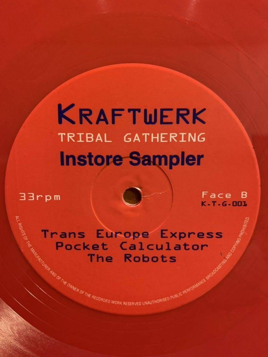 ★お宝級！カラーバイナル★Kraftwerk / Tribal Gathering In Store Sampler ★1997 May 24th Live ★マニア コレクター★ Techno Electro_画像4