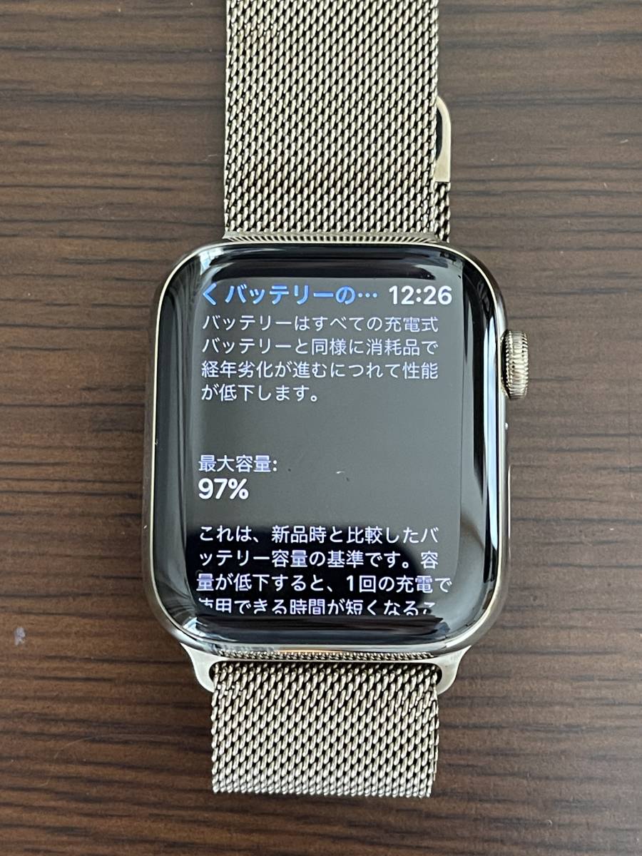 SALE/78%OFF】 AppleWatch SERIES6 ゴールドステンレス44mm セルラー