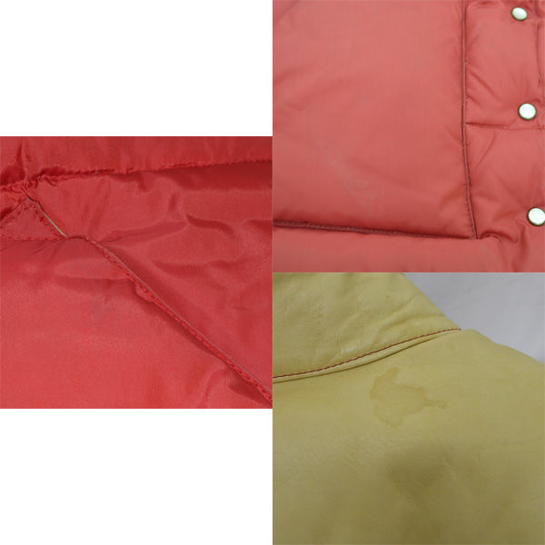★ ロッキーマウンテン フェザーベッド ダウンベスト Christy vest レザー レッド サイズ7 8(S) 450-442-51 中古 古着 (0220364503)_画像6