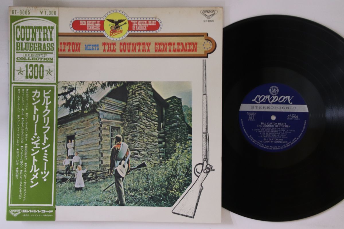 LP Bill Clifton & Country Gentlemen Bill Clifton Meets GT6005 LONDON Japan /00260_画像1