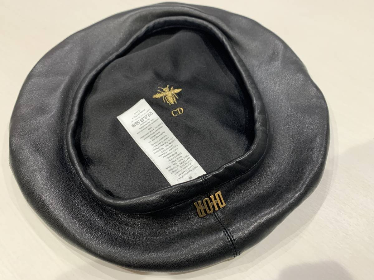 美品】ディオール レザー ベレー帽 ビー 56 73DRM910A700|Yahoo 美品】ディオール レザー ベレー帽 ビー 56 73DRM910A700|Yahoo