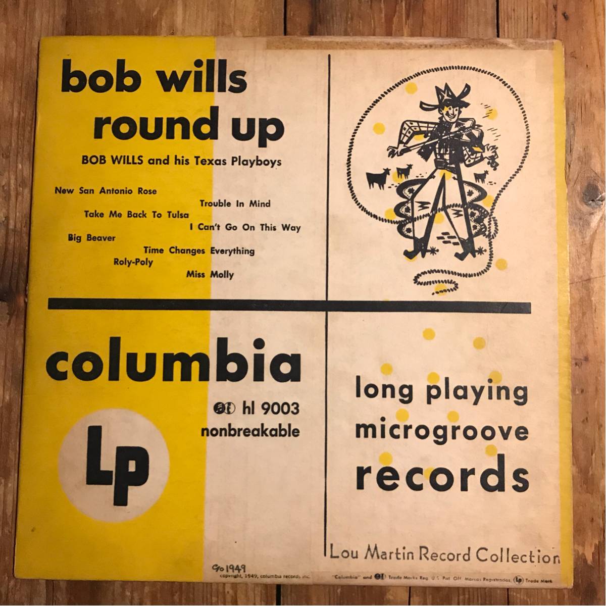 BOB WILLS AND HIS TEXAS PLAYBOYS US Orig 10inch bob wills round up_画像1