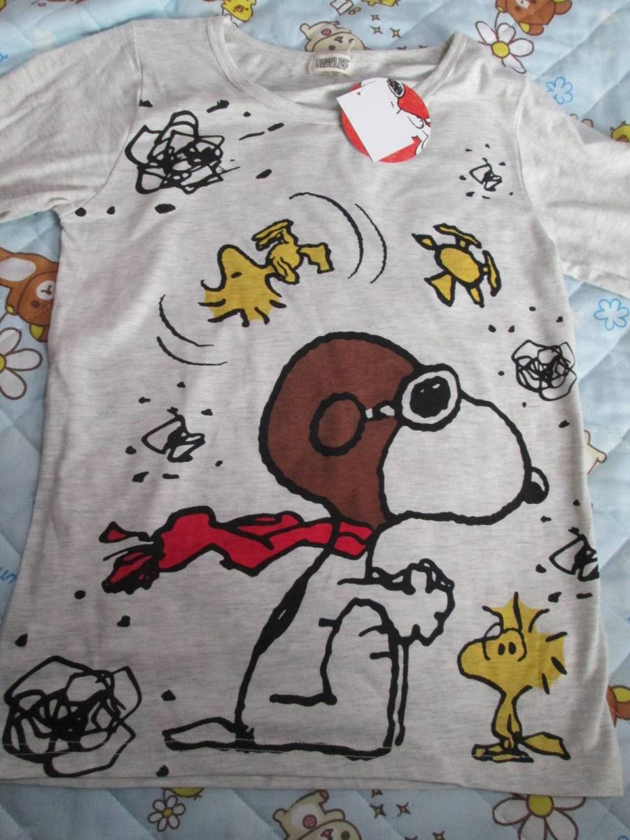 * new goods! Snoopy long sleeve T shirt 160cm gray *
