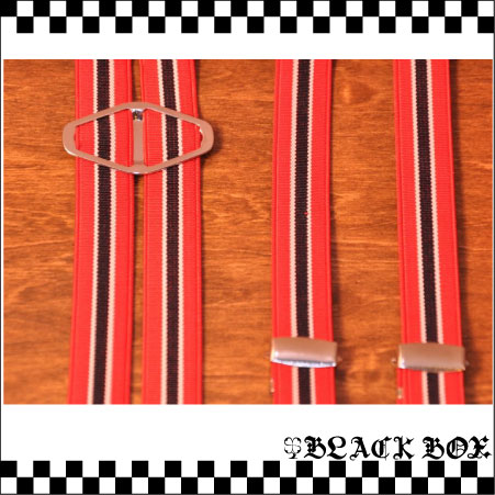 オリジナル BRACES ブレイセス SUSPENDER サスペンダー Oi SKINS PUNKS MODS SKA RUDEBOY オイ スキンズ パンク H型 幅15mm ストライプ 3の画像2