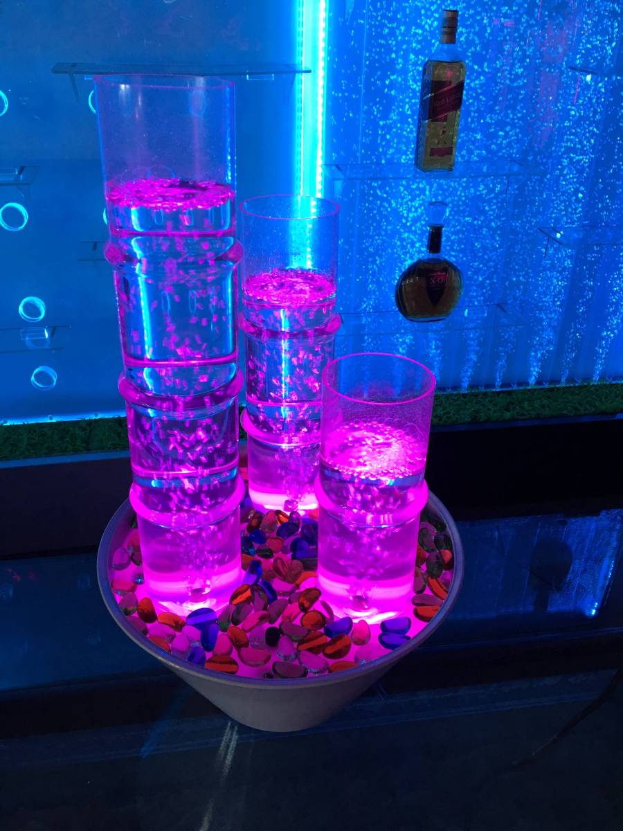  анимация есть * аквариум Bubble аквариум растение в горшке bamboo модель LED класть type фэн-шуй магазин .. часть магазин тоже стиль . Kawai i! Honshu. бесплатная доставка.!