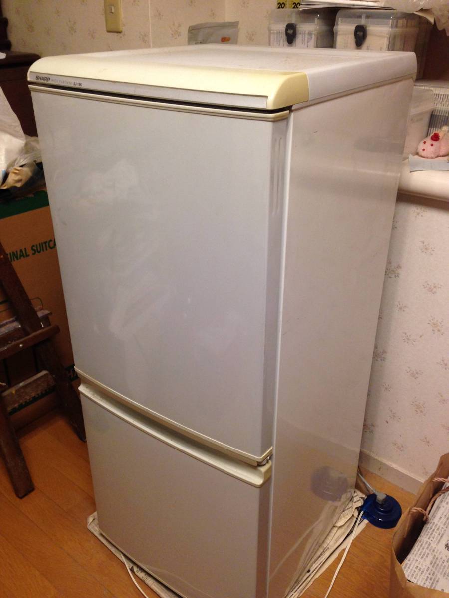 refrigerator * 2 door *135L* sharp *SHARP*SJ-14K-H* chiffon gray