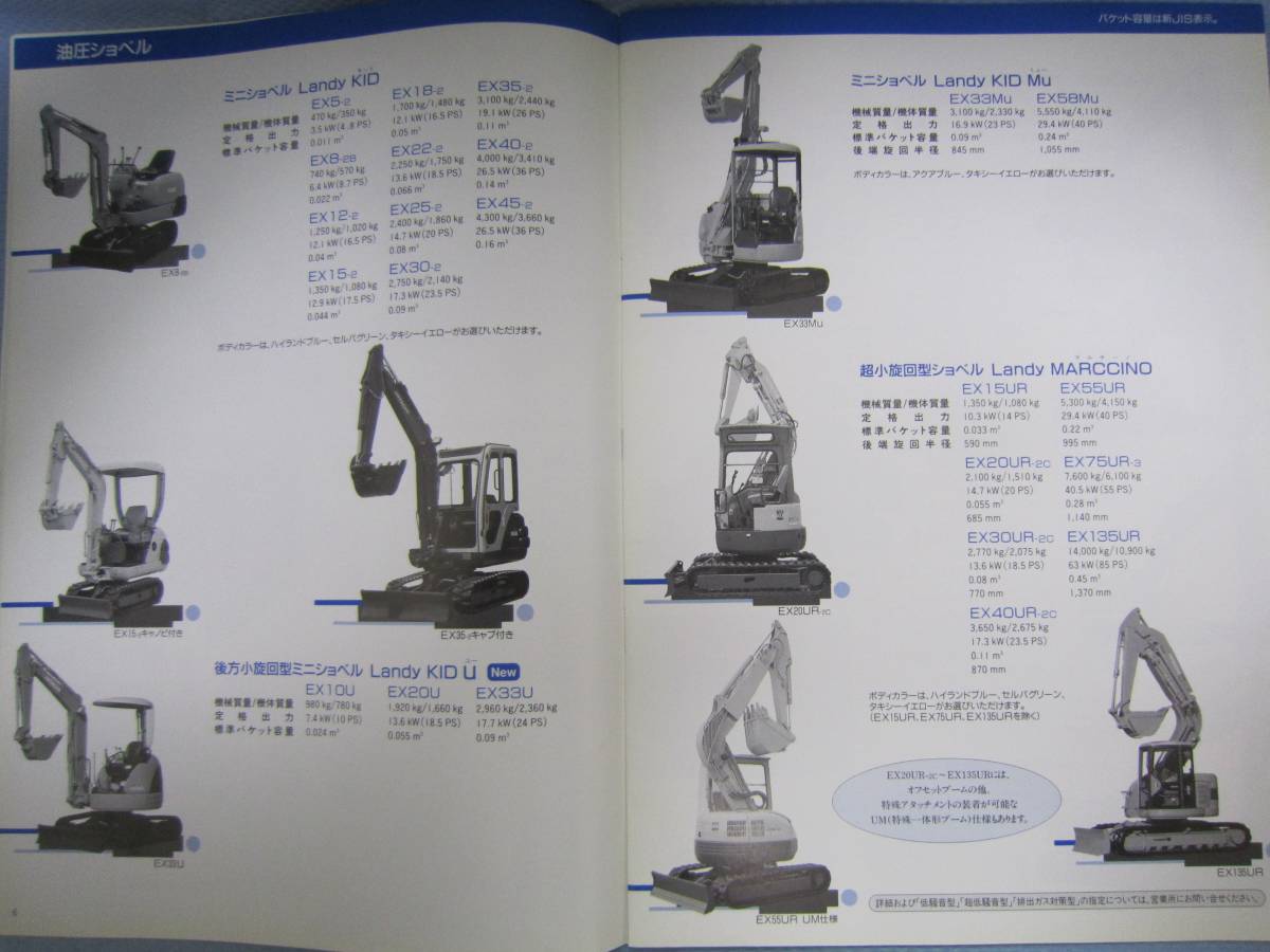 日立建機1997/7製品総合カタログ（27P）_画像3