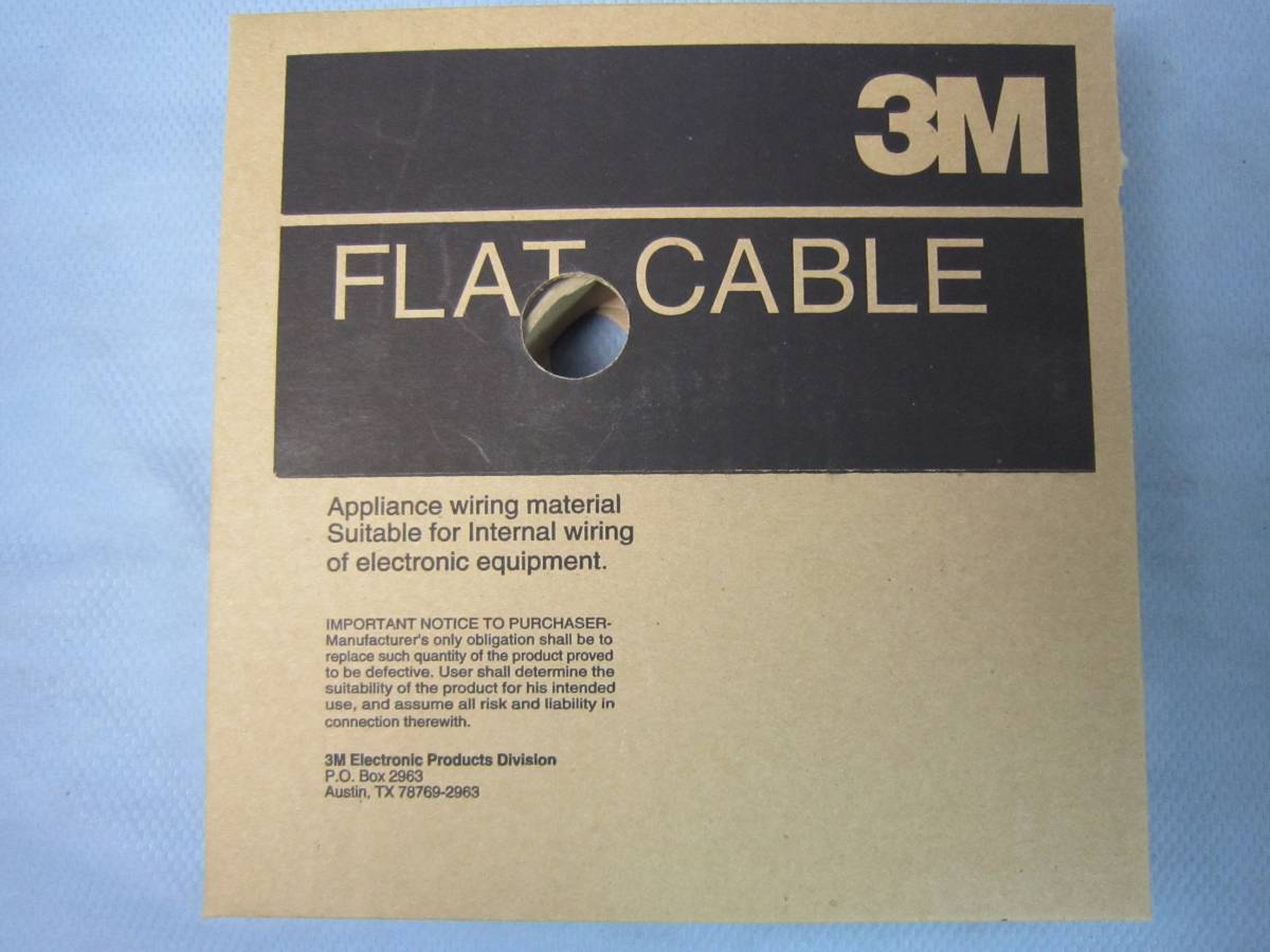 FLAT CABLE フラットケーブル3756/34SF COND.SIZE 30 AWG STR RUN NO.309-3 STYLE 20297 105C 150V VW-1 1巻 (F)_画像1